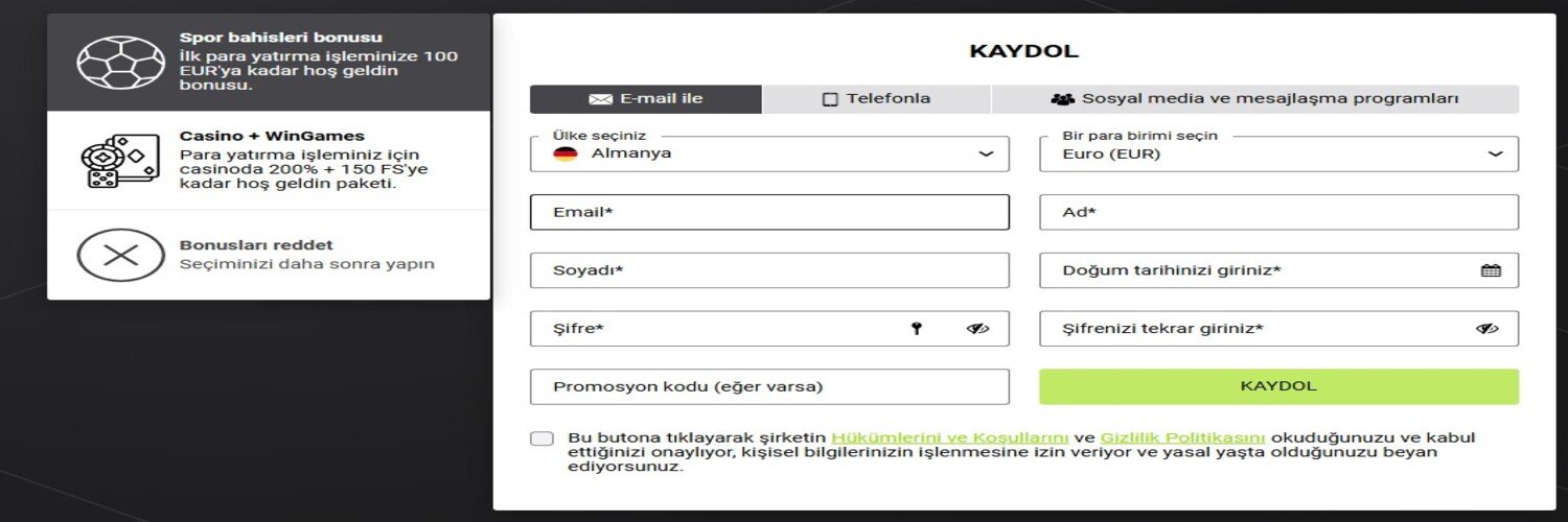 Winwin Kayıt Ol